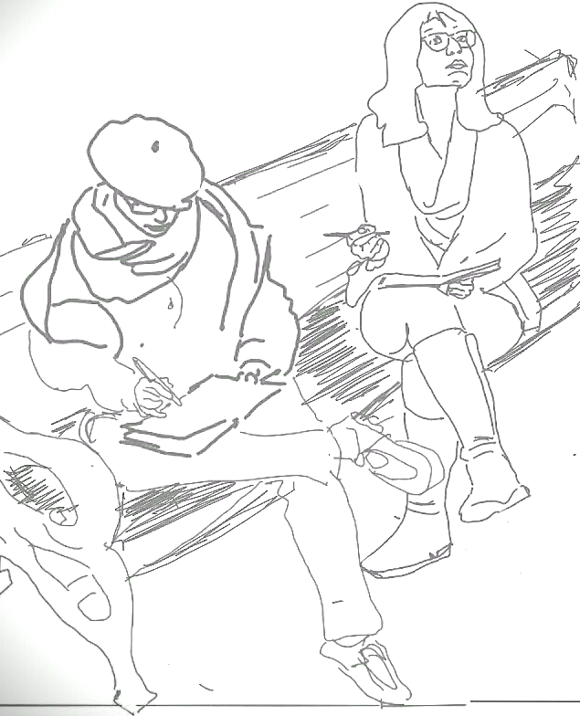sketchers on a bench.jpg