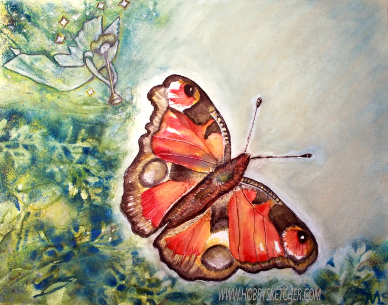butterfly and angel watermarked